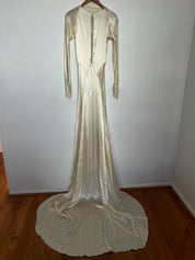 1930s Silk Cowl Neck Dress