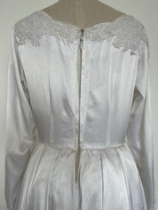 1950s Lace and Satin Dress