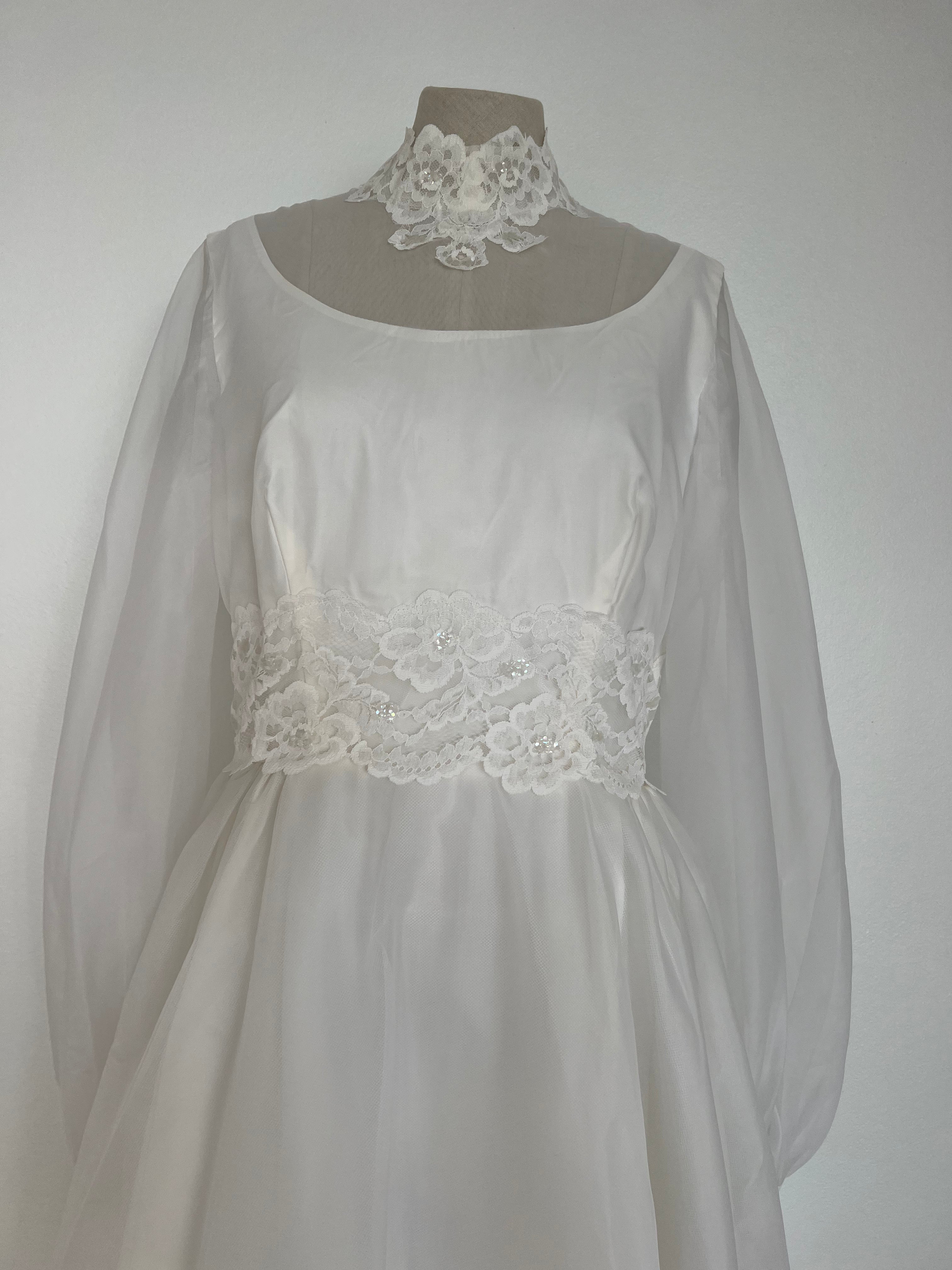 1970s Lace Detail Princess Dress