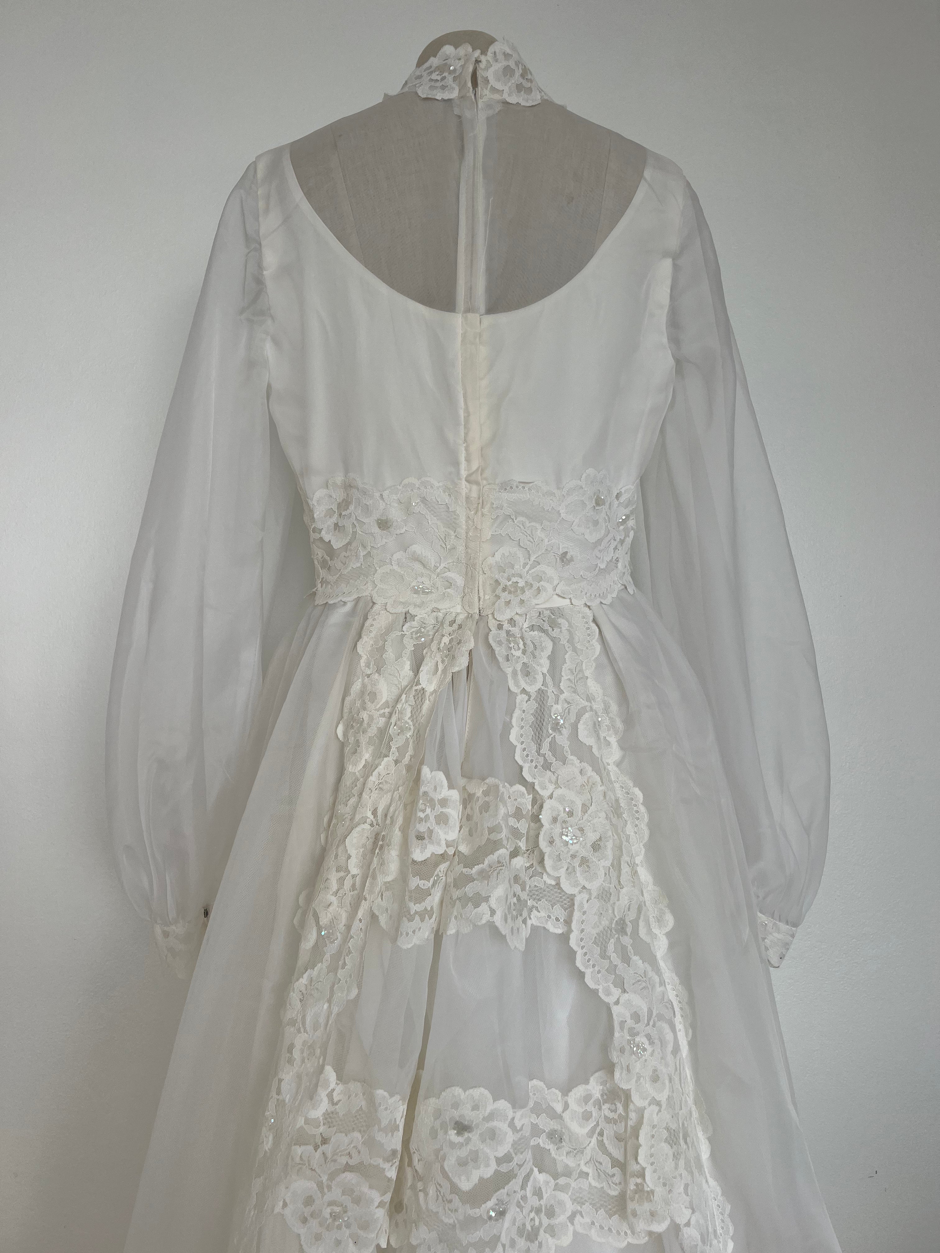 1970s Lace Detail Princess Dress