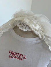 1970s Long Lace Mantilla with Crown Veil