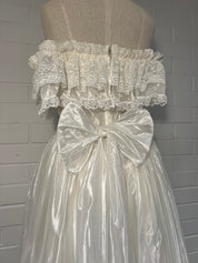 1980s Jessica McClintock Basque Waist Ballgown