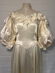 1980s Puff Sleeve Princess Dress