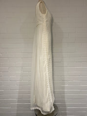 1960s Lace Empire Dress with Cape