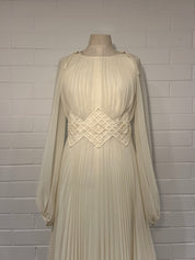 1970s Franke Stuart Pleated Dress