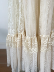 1970s Lace Gunne Sax Dress