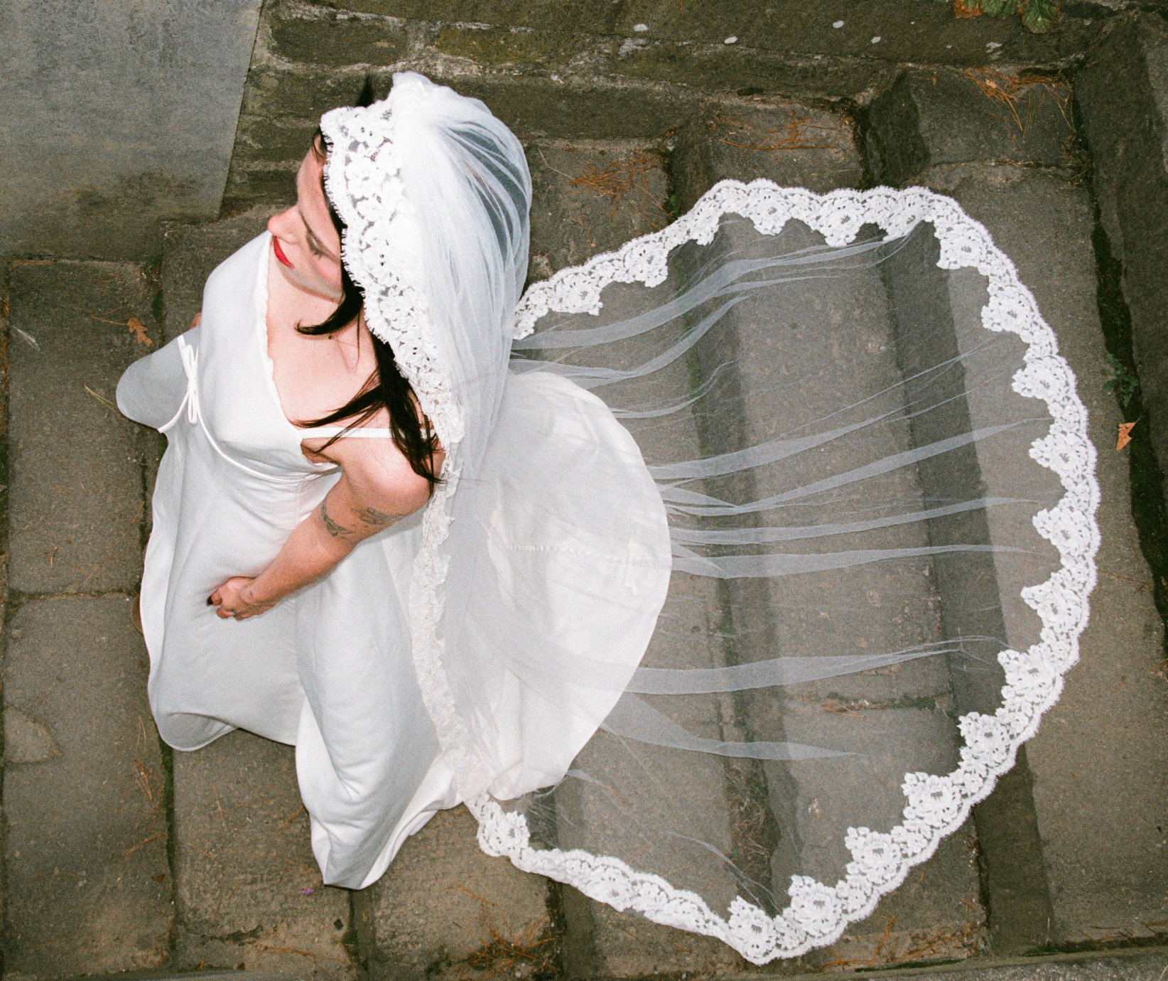 1970s Lace Mantilla Veil